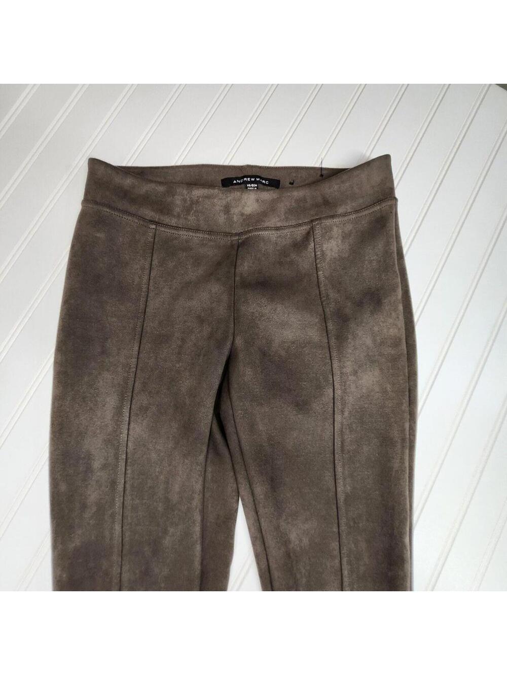 NEW with Tags Andrew Marc | Women's Side Zip Skinny Ankle Sueded Pants 8R